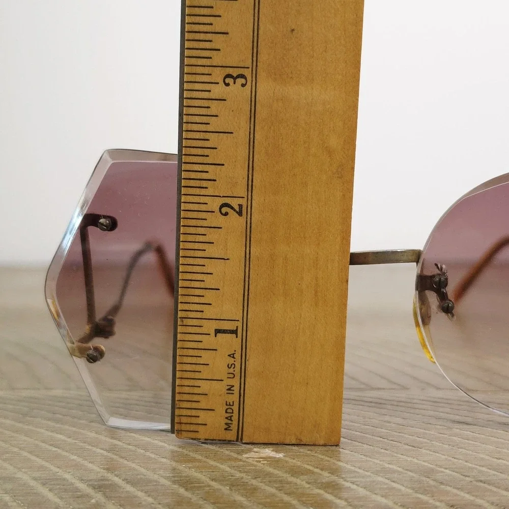 Vintage 70's Ferrari Oversized Sunglasses Gradient Lenses